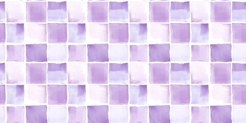 lavender mist and amethyst color tiles seamless pattern, clean surface texture, white background