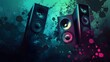 © Ziyan - abstract music background with speakers