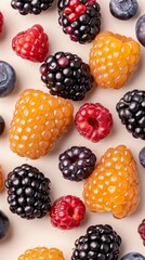 Wall Mural - Fresh organic ripe blackberry fruits. Fresh blackberry fruits.