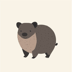 Wall Mural - Cute Vector Illustration of a Koala Character