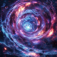 Canvas Print - Cosmic Vortex: A Journey Through Stardust