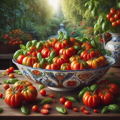 Wall Mural - Tomatenernte