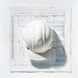 © Maximilian - Construction Hard Hat and Blueprint on Table