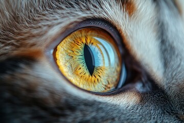 Canvas Print - Close-up of a Cat's Eye