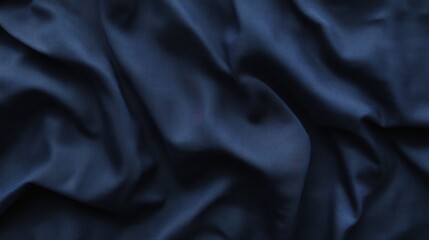 Poster - Dark navy cloth satin texture background