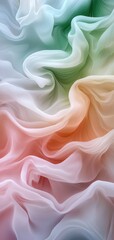 Sticker - Soft and flowing fabric in pastel colors