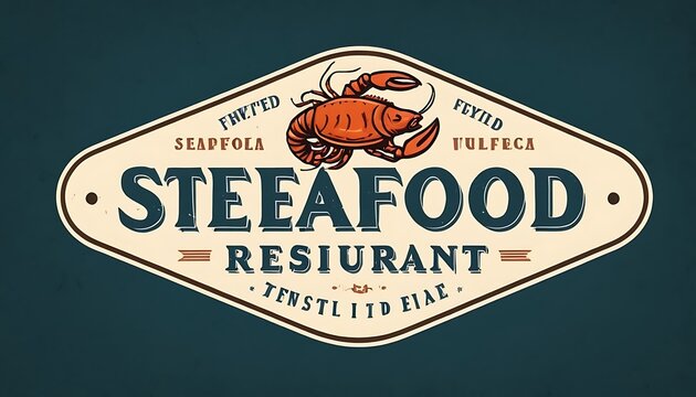 seafood or seafood logos complete with fresh shrimp,Seafood Restaurant Menu Logo,no people, fish, restaurant, illustration, seafood, template, design, vector, food, advertisement,385