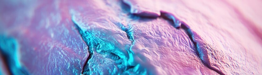 Poster - Abstract texture featuring vibrant pink and blue hues with intricate details, perfect for modern art and design projects.