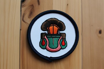 Stylish Embroidered Patch Design Representing Creativity and Fashion