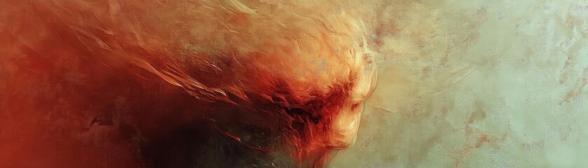 Poster - Abstract artwork featuring dynamic colors and textures, evoking emotion and intrigue through swirling patterns and forms.