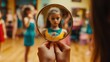 © Iswanto - A child is reflected in a magnifying glass, surrounded by peers in a dance studio.