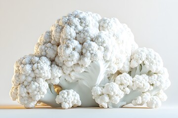 Beautiful white coral flower, isolated on a dry stone, macro closeup