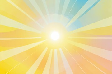 Bright Sun Rays Overlay with Soft Pastel Light and Yellow Tones for Eye Catching Designs