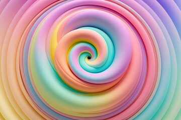 Wall Mural - 4K Vibrant Pastel Swirl Background with Dreamy Gradient Effect