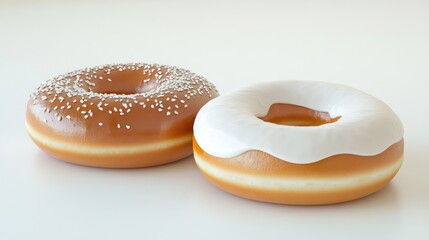 Two Donuts: Sprinkles and Vanilla