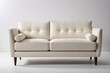 © haiqiang - a white couch with a wooden legs and a white back