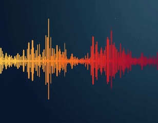 Wall Mural - Abstract Sound Wave Pattern