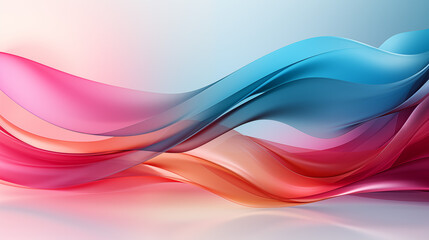 Abstract background with flowing colorful waves and dynamic line patterns, blending vibrant pink, blue, and yellow tones, creating a sense of movement and energy, ideal for modern presentations 