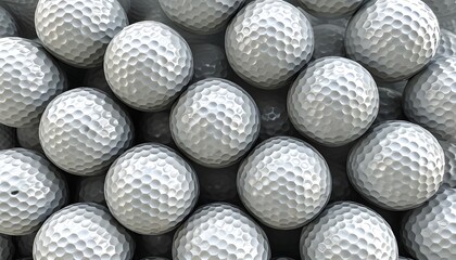 Wall Mural - Abstract Close-Up of White Golf Ball Texture and Pattern