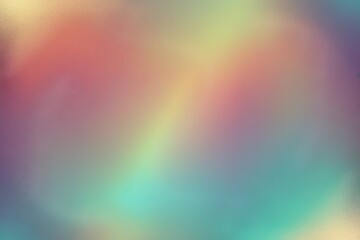 Poster - Stunning 4K Holographic Gradient Background with Vintage Colors and Subtle Noise Texture