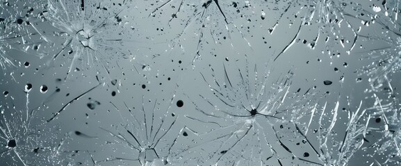 Wall Mural - Raindrops on a wet window with a clear, abstract texture and blue background