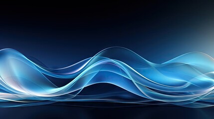 Fototapete - a wave pattern with swirling blue and white textures that give the impression of movement,
