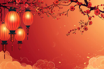 Chinese New Year Illustration Background