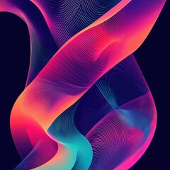 Vibrant abstract swirls in pink and blue create a dynamic visual experience, perfect for artistic and creative projects.