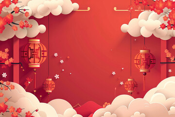 Chinese New Year Illustration Background