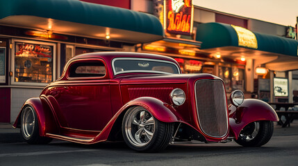 Canvas Print - amazing red car