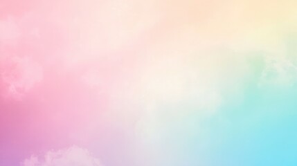 Poster - Beautiful pastel color gradient with soft hues blending seamlessly, creating an elegant backdrop for creative work.