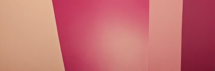 a gradient background with three vertical stripes in different colors: light peach, deep pink, and dark red.