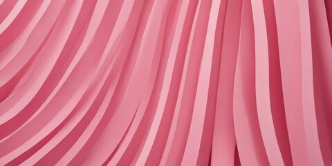 Canvas Print - a close-up view of a pink, curved surface with a repeating pattern of vertical lines.