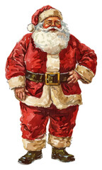 Canvas Print - PNG Santa christmas festival clothing.