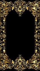 Poster - Golden Ornamental Frame.