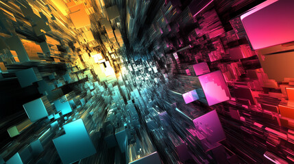Poster - 3d abstract background wallpaper