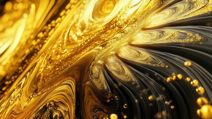 Wall Mural - Gold Glitter Abstract.