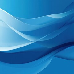 Poster - Abstract Blue Waves.