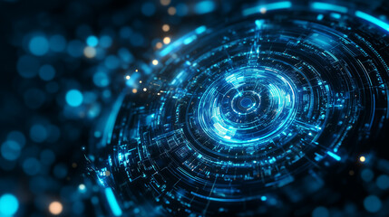 Poster - futuristic technology background 