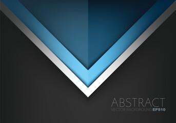 Poster - graphic geometric triangle overlap vector layer background for text and message design


