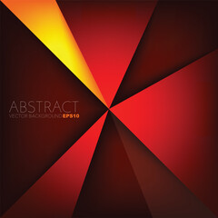 Poster - graphic geometric triangle overlap vector layer background for text and message design

