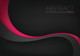 Poster - graphic vector curve line overlap background for text and message design
