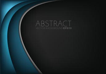 Poster - graphic vector curve line overlap background for text and message design
