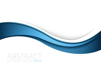Poster - graphic vector curve line overlap background for text and message design
