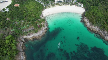 Sticker - Aerial view of Koh Racha Yai in Phuket, Thailand