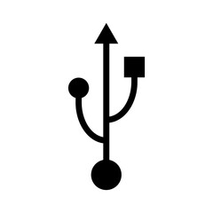 usb icon technology, connect device sign, electronic portable symbol ,vector illustration media