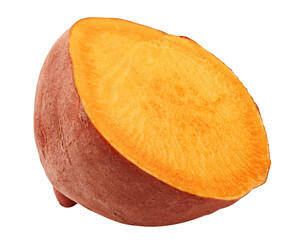 Wall Mural - sweet potato, yam, isolated on white background, full depth of field