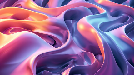 Poster - relaxing creative smooth 3d abstract background