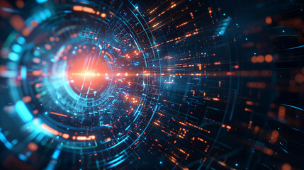 Poster - abstract sci fi tech background