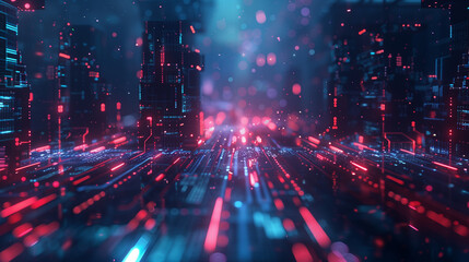 Poster - abstract sci fi tech background